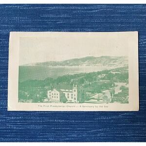 1944 First Presbyterian Church Christmas Card Santa Monica California Vtg 39B